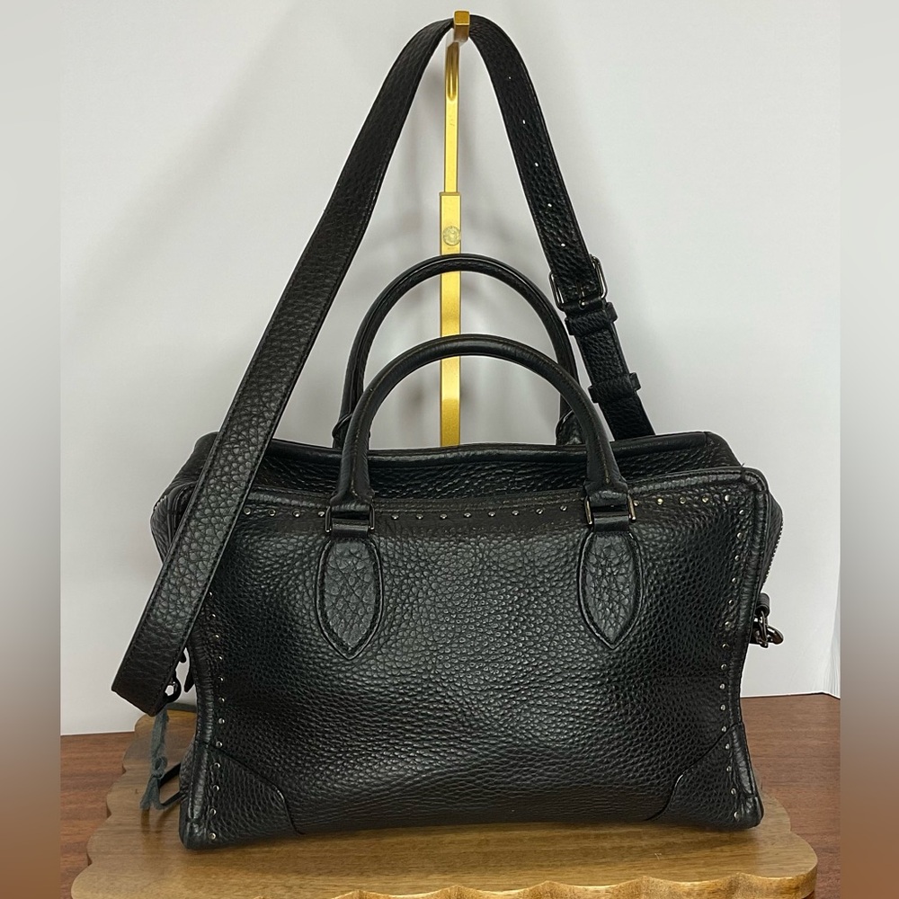 Rebecca Minkoff Pebbled Leather Moonwalking Satchel EUC - Picture 4 of 13